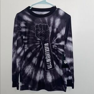 Black Lives Matter Tie-Dye Long Sleeve Shirt